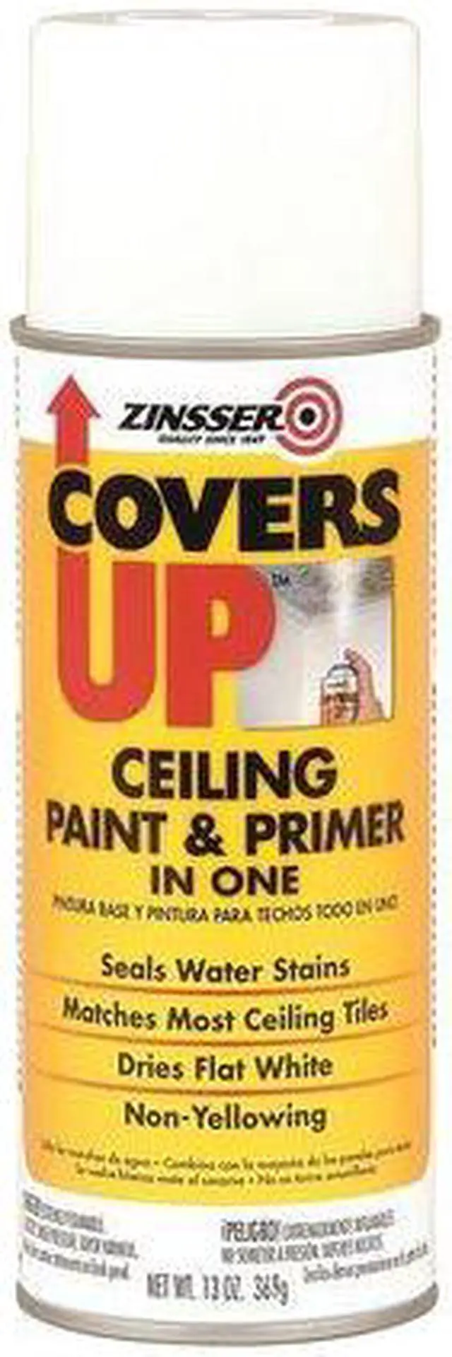 Alt view image 2 of 10 - Rust-Oleum Ceiling Covers Up Paint/Primer Vertical Spray 13 oz. WE 3688