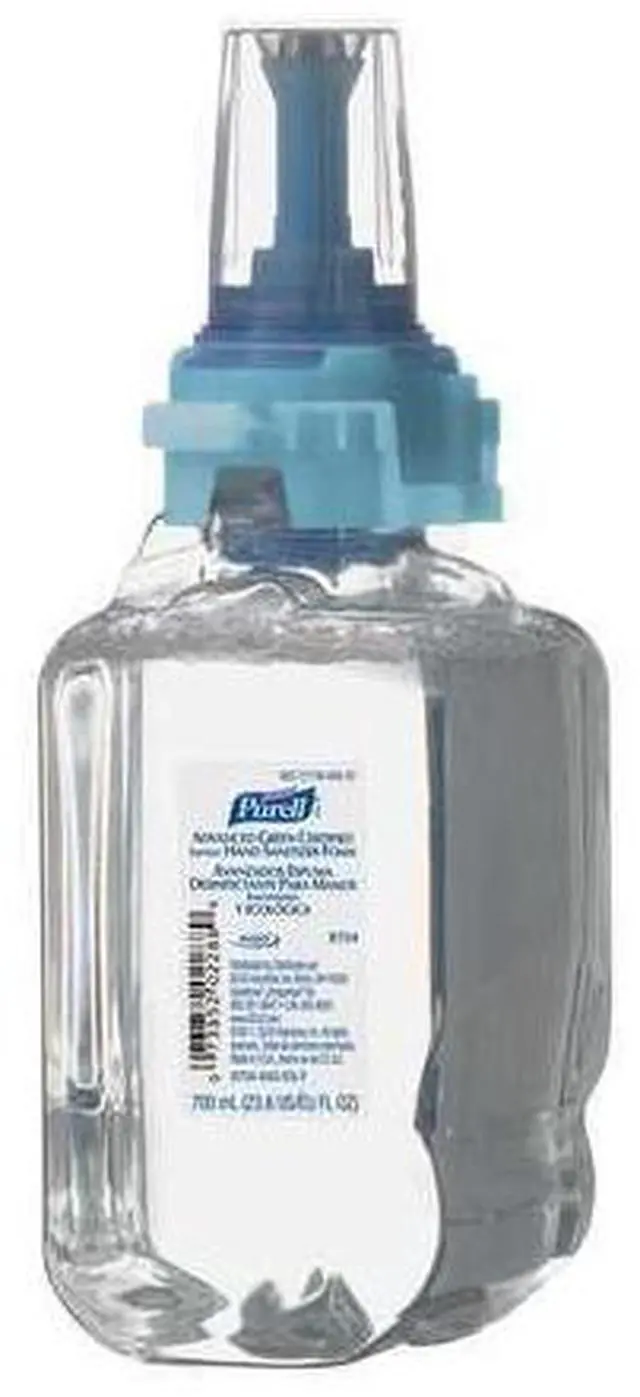 Alt view image 2 of 16 - Purell 870504CT Advanced Instant Hand Sanitizer Foam, ADX-7, 700 ml Refill, 4/Carton, 1 Carton