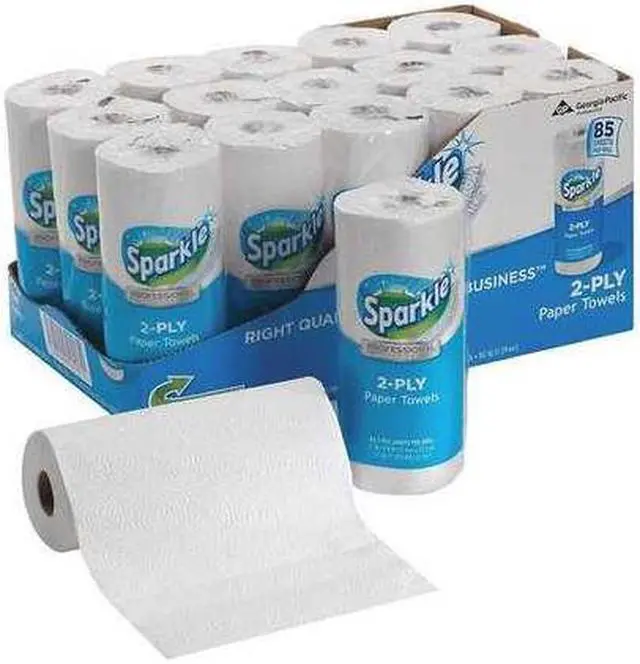 Main image of Sparkle 2717714, Pick-A-Size Perforated Roll Towel, White, 8 4/5 x 11, 85/Roll, 15 Roll/Carton