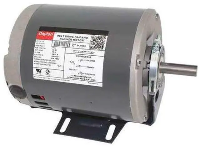 Main image of DAYTON 6K394 Split-Phase Belt Drive Motor, 1/2, 1/4 HP, 56 Frame, 115V AC