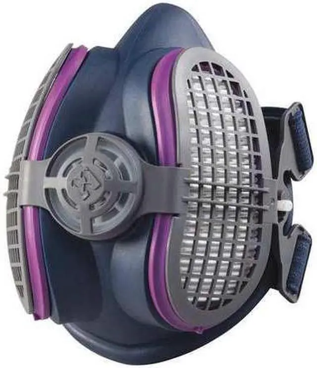 Alt view image 4 of 8 - Miller ML00894 LPR-100 Half Mask Respirator with Filters, Small/Medium