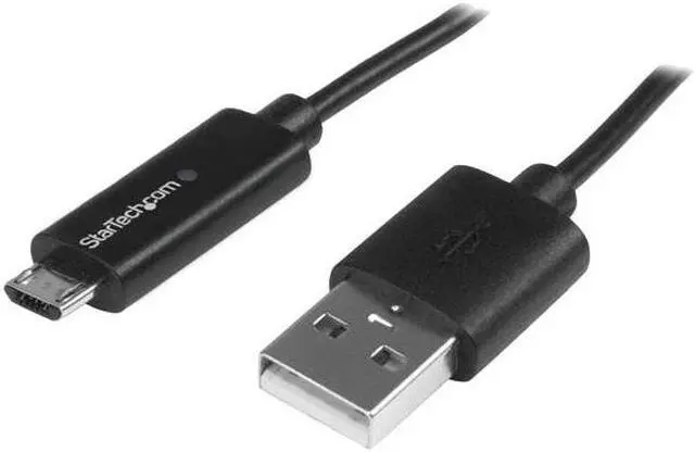 Alt view image 6 of 8 - StarTech.com 1m 3 ft Micro-USB Cable with LED Charging Light - M/M - USB to Micro USB Cable