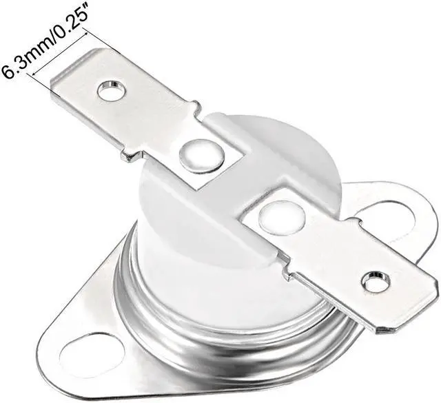 Alt view image 6 of 10 - KSD9700 Thermostat, 70 Normally Close Temperature Switch Thermal Switch, N.C 5A Metal Bimetal Temperature Controller 2pcs