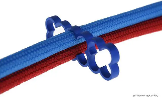 Alt view image 6 of 9 - Alphacool Eiskamm Aluminum X12 - 4mm Blue - 4 pcs (24790)