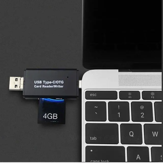 Alt view image 5 of 6 - Type C & micro USB & USB 3 In 1 OTG Card Reader  High-speed USB 2.0 Universal OTG TF/SD for Android Computer Extension Headers