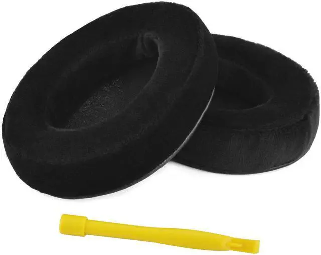 Alt view image 4 of 9 - Geekria Comfort Velour Replacement Ear Pads for Skullcandy Hesh, Hesh 2.0, Hesh 2 Wireless, Crusher Over-Ear Headphones Earpads, Headset Ear Cushion Repair Parts  (Black)