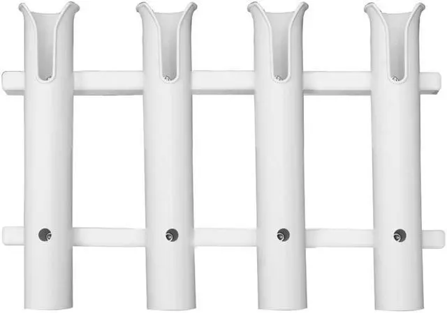 Main image of Taco P03-064W Delux Rod Holder/Tackle Rack, 4-Rod, Polyethylene, White