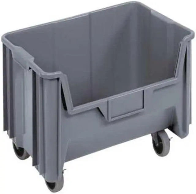 Main image of QUANTUM STORAGE SYSTEMS QGH705MOBGY Mobile Storage Bin, Polyethylene, Gray, 12