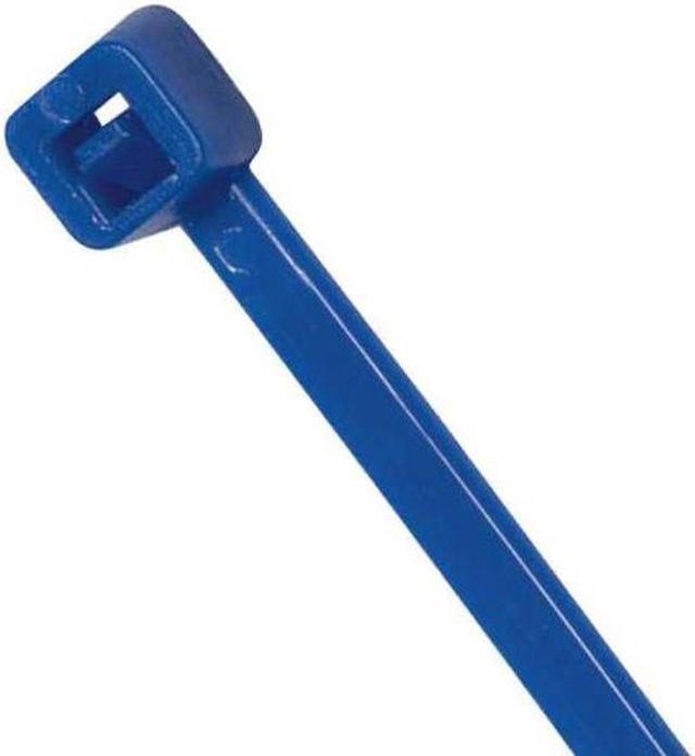 Alt view image 3 of 3 - POWER FIRST 36J224 Cable Tie, 8 in L, 1-15/16 in Max Bundle Dia., Blue, Nylon