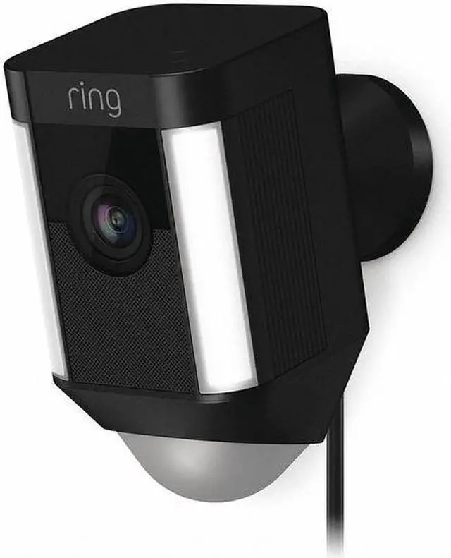 Alt view image 7 of 20 - Ring Spotlight Cam Wired, HD Two Way Talk Security Camera Black
