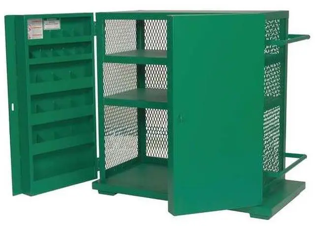 Alt view image 5 of 6 - GREENLEE 5060MESH 52 in x 48 in x 28 in Jobsite Storage Cabinet