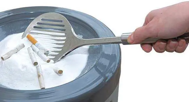 Alt view image 5 of 5 - RUBBERMAID FGB25 Ash Tray Sand,Black,PK5