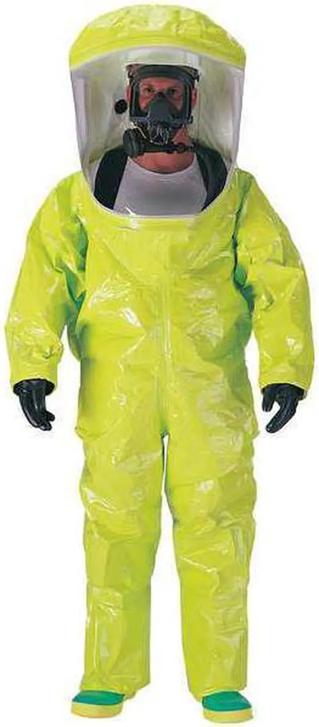 Alt view image 2 of 2 - DUPONT TK586TLYLG000100 Encapsulated Suit, Training Suit, L, Tychem(R) 10000,