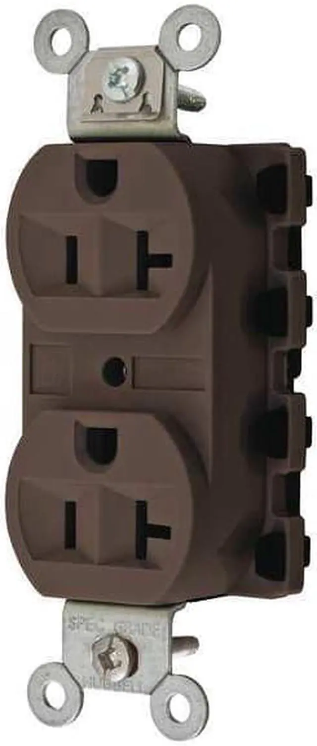 Main image of HUBBELL WIRING DEVICE-KELLEMS SNAP5362A Straight Blade Receptacle, 5-20R, 20 A,