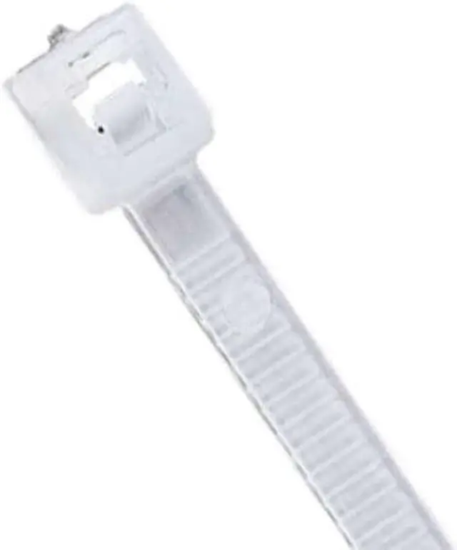 Alt view image 3 of 3 - POWER FIRST 36J133 Cable Tie, 8 in L, 2 in Max Bundle Dia., Natural, Nylon 6/6,