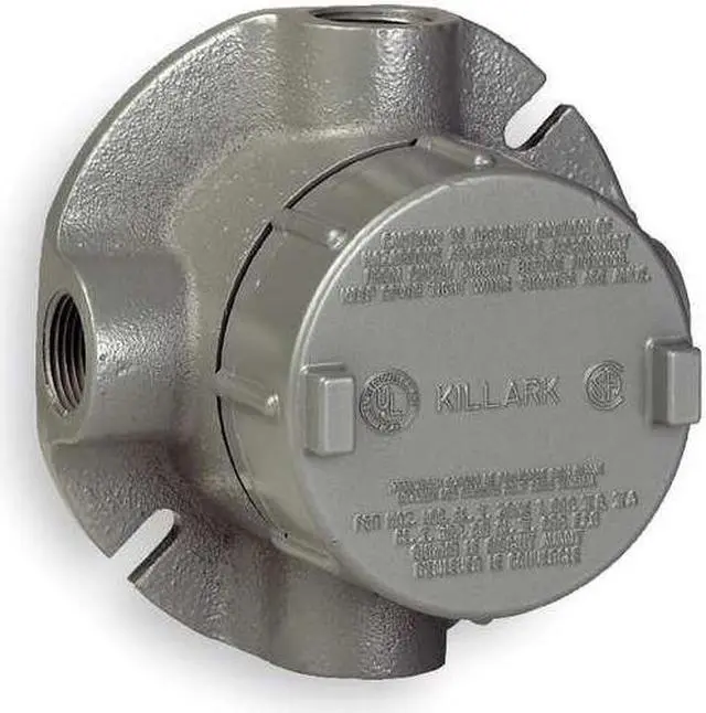Alt view image 3 of 4 - HUBBELL KILLARK GECXTF-2 Conduit Outlet Body,Aluminum,XTF