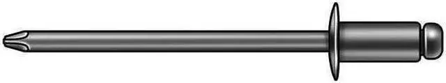 Main image of STANLEY ENGINEERED FASTENING AD62BSLF200 Blind Rivet, Flanged Head, 3/16 in