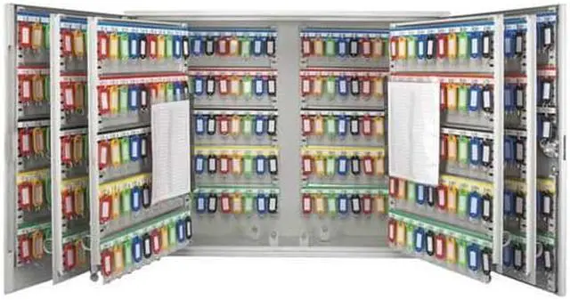 Main image of Barska Key Cabinet, 600 Capacity, 22" H Matte Steel CB12700