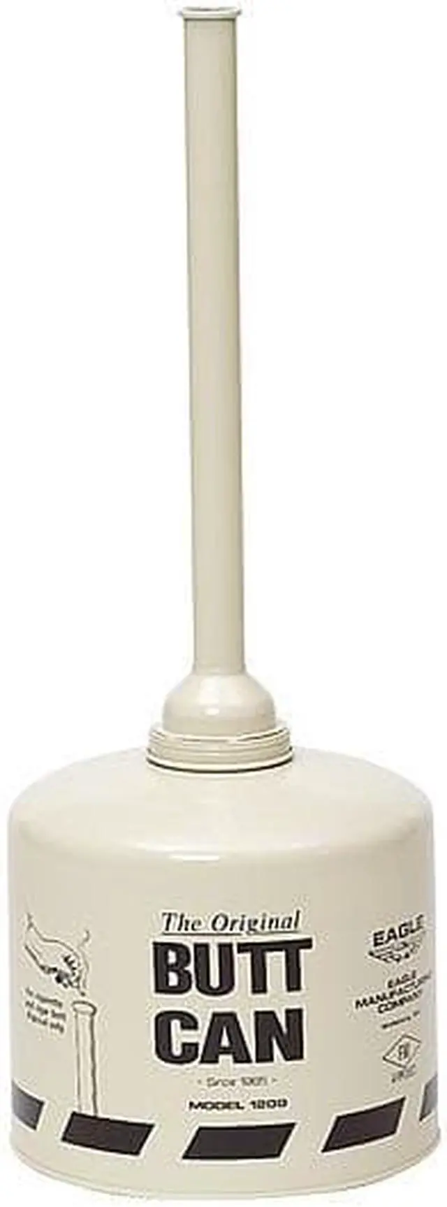 Alt view image 3 of 6 - EAGLE 1205 Cigarette Receptacle,5 gal.,Yellow