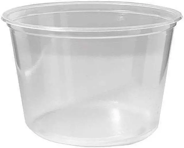 Alt view image 2 of 5 - Fabri-Kal 9505102 Microwavable Deli Containers, 16 Oz, Clear, 500/Carton