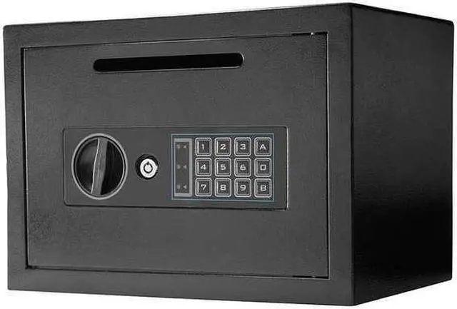 Alt view image 11 of 13 - Barska Black Compact Keypad Depository Safe