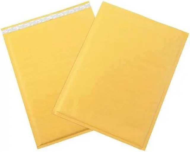 Main image of ZORO SELECT 39UK92 Self-Seal Bubble Mailers,#7,14 1/4"x20",Kraft,PK50