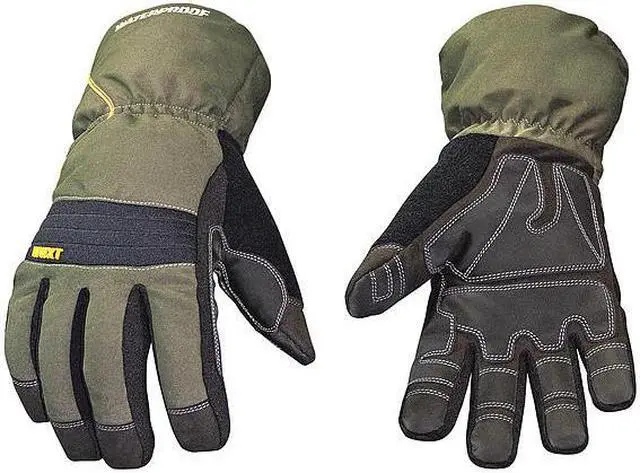 Alt view image 4 of 11 - Cold Protection Gloves, 2XL, Gray/Green, Pr