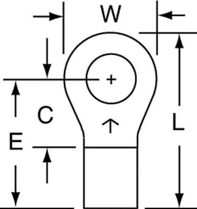 Main image of 3m Ring Terminal, Bare Bare, Brazed Seam, 12 to 10 AWG, 500 PK   M10-10RK