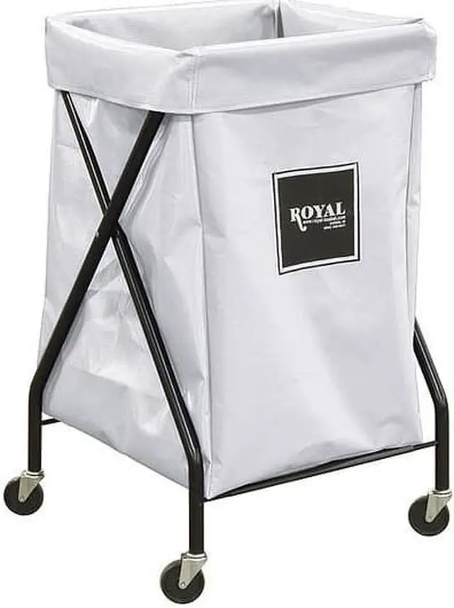Alt view image 2 of 3 - X-Frame Cart,6 Bu,White Vinyl ROYAL BASKET TRUCK G06-WWX-XFA-3ONN