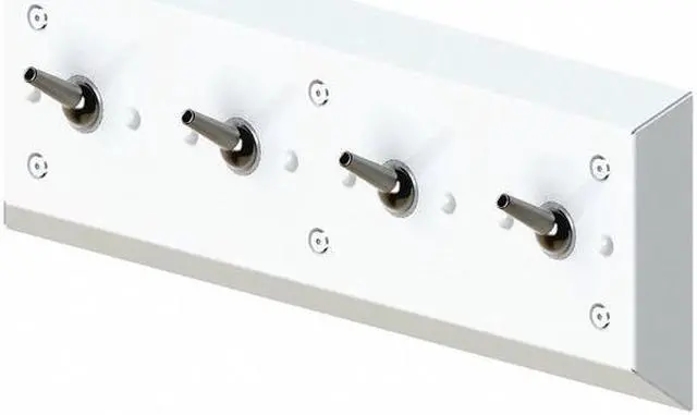 Main image of BESTCARE WH1828A-SLPT Bathroom Hook,4 Hooks,6-1/2" H,7/8" D