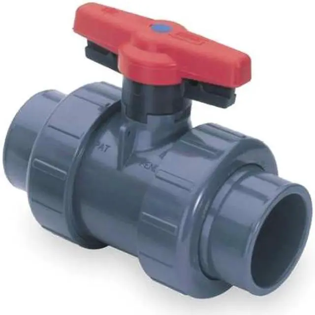 Alt view image 2 of 4 - SPEARS 1822-030 3" Socket PVC Ball Valve Inline True Union