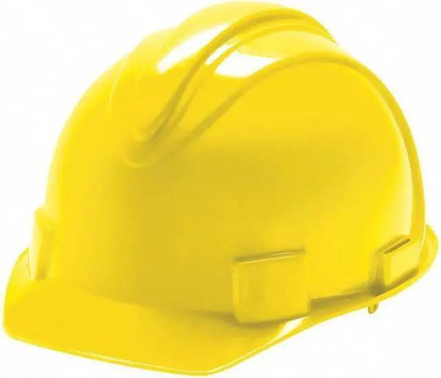 Alt view image 2 of 7 - Hard Hat, FrtBrim, Slotted, 4Rtcht, Yellow