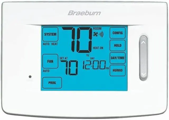 Alt view image 4 of 5 - Braeburn Low Voltage WiFi Thermostat, Stages Cool 2, Stages Heat 3 White  7320