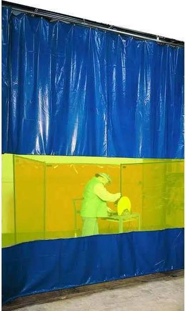 Alt view image 2 of 3 - STEINER AWY88 Welding Curtain Wall, Vinyl Laminated Polyester, 8 ft. W., 8 ft.