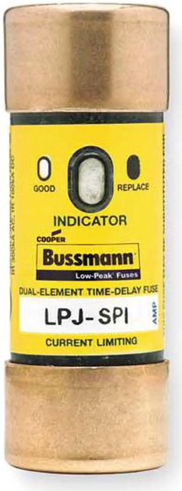 Alt view image 3 of 3 - 17-1/2A Time Delay Melamine Fuse with 600VAC/300VDC Voltage Rating; LPJ-I Series