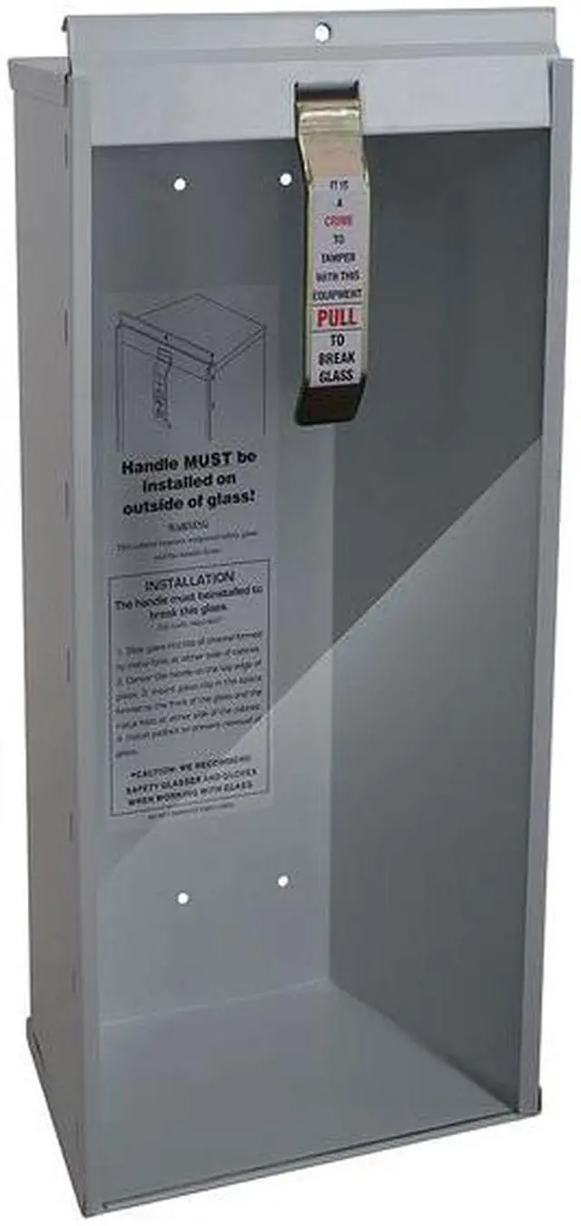 Alt view image 2 of 2 - ZORO SELECT 1RK38 Fire Extinguisher Cabinet, Semi Recessed, 26 3/4 in Height,