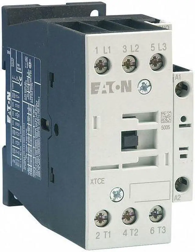 Alt view image 2 of 3 - EATON XTCE025C10T IEC Magnetic Contactor, 3 Poles, 24V AC, 25 A, Reversing: No