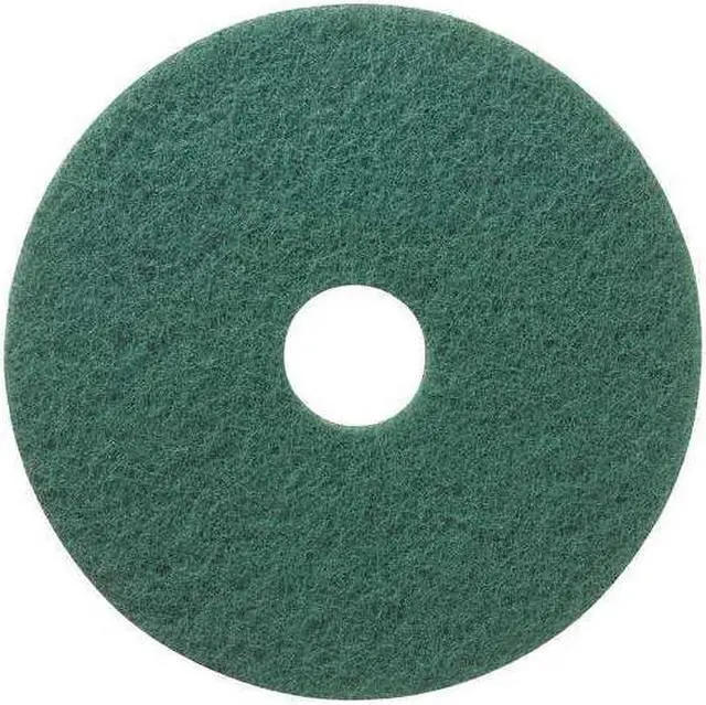 Main image of TOUGH GUY 402W24 Scrubbing Pad,Green,Size 20",Round,PK5