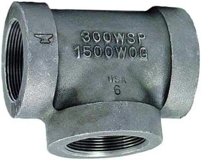 Alt view image 3 of 6 - ANVIL 0310521208 1" x 1" x 3/4" Malleable Iron Reducing Tee