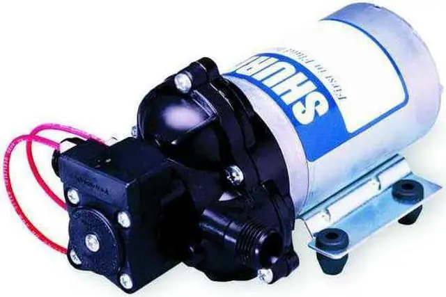Alt view image 3 of 3 - Shurflo 2088-343-135 Automatic-Demand Diaphragm Pump 12VDC 45 PSI Demand Switch 3.0 GPM With Viton Valves Santoprene Diaphragm Self-Priming 10 AMPS (Max) 1/2-14 NPSM Port