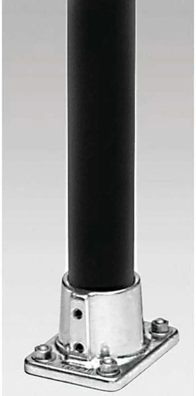 Alt view image 2 of 2 - HOLLAENDER 47-9 Structural Pipe Fitting, Base Flange, Aluminum, 2 in Pipe Size,