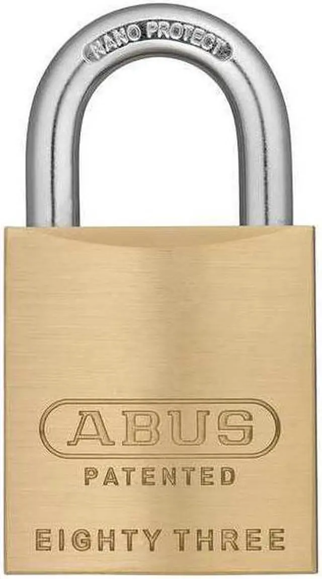 Alt view image 2 of 4 - ABUS 83/45 RK KD-100 Padlock, Keyed Different, Standard Shackle, Square Brass