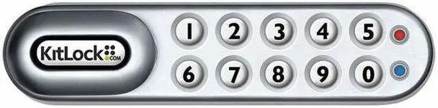 Alt view image 2 of 2 - Codelocks Zinc Alloy,  Electronic Keyless Lock,  Keypad,  Finish Powder Coated