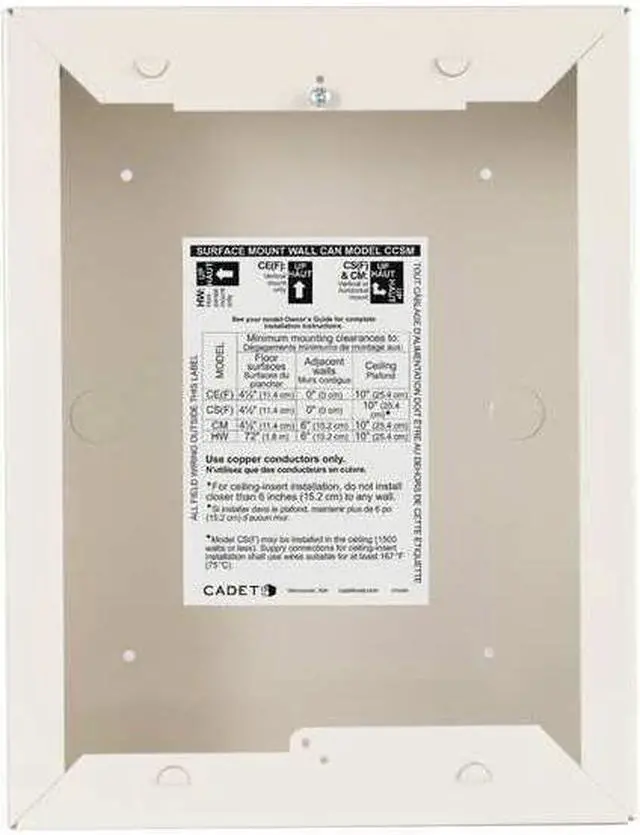 Main image of CADET CCSMW CCSMW Surface Mount Wall Can,White