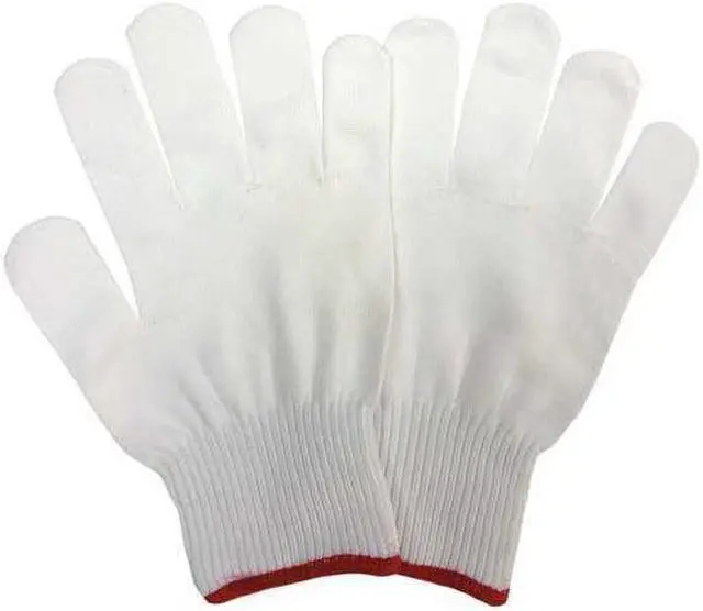 Main image of CONDOR 48UR73 Knit Gloves,White,Gauge 10,S,PK12