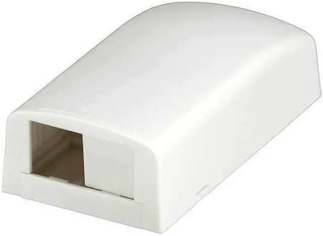 Alt view image 2 of 9 - PANDUIT CBX2WH-AY Surface Mount Box,Mini Com,2Port,White