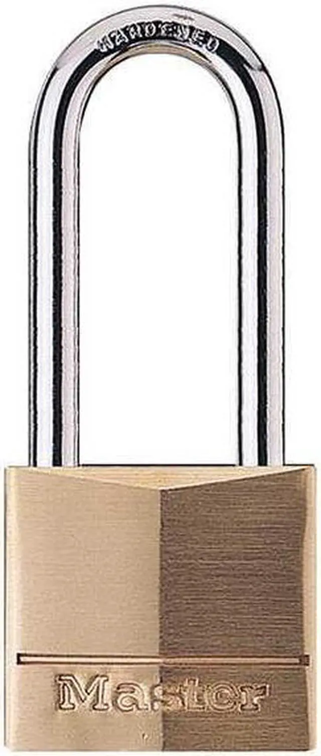 Alt view image 3 of 10 - Master Lock 1-9/16 In. W. Solid Brass Keyed Different Padlock 140DLH