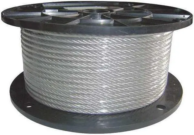Main image of DAYTON 33RF83 Cable,1/16 in.,500 ft.,7 x 7,Clear Vinyl