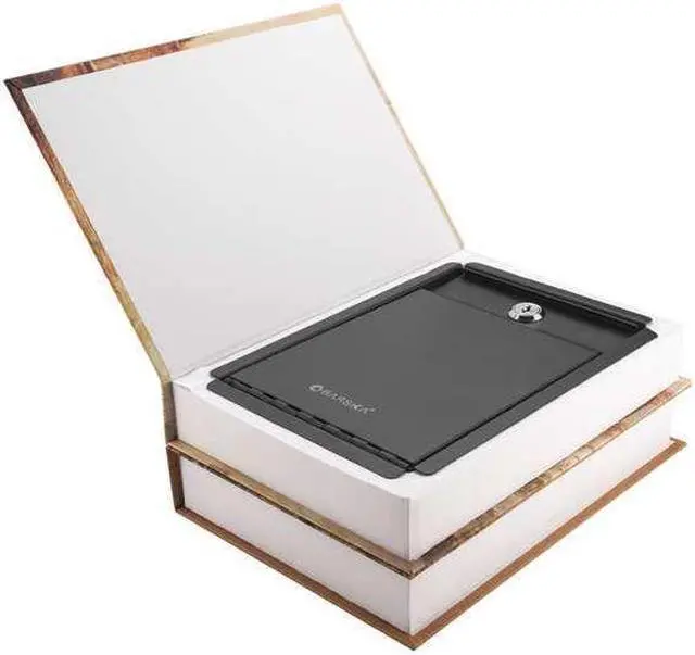 Alt view image 11 of 14 - Barska CB12470 Paris & London Dual Book Lock Box With Key Lock