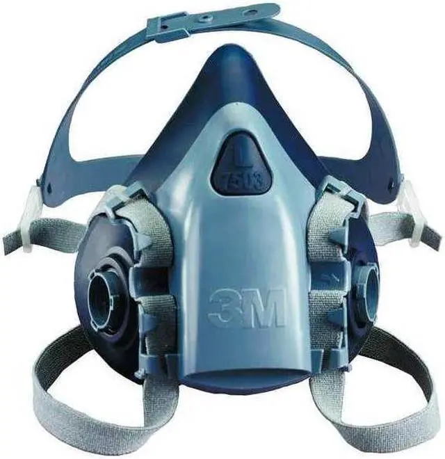 Alt view image 6 of 7 - 3M 7501 Half Mask Respirator, 7500, Not Rated, Bayonet, Size S 0 Cartridges